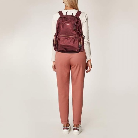 Tumi Voyageur Carson Backpack in Burgundy *Discontinued* - Picture 5 of 6